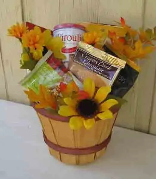 Sunflower gift basket