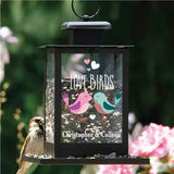 Personalized Love Birds Bird Feeder