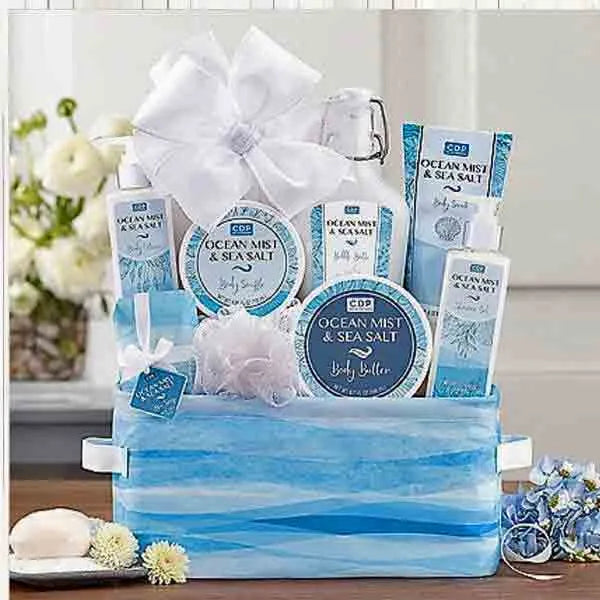 Spa Gift Basket with bath products