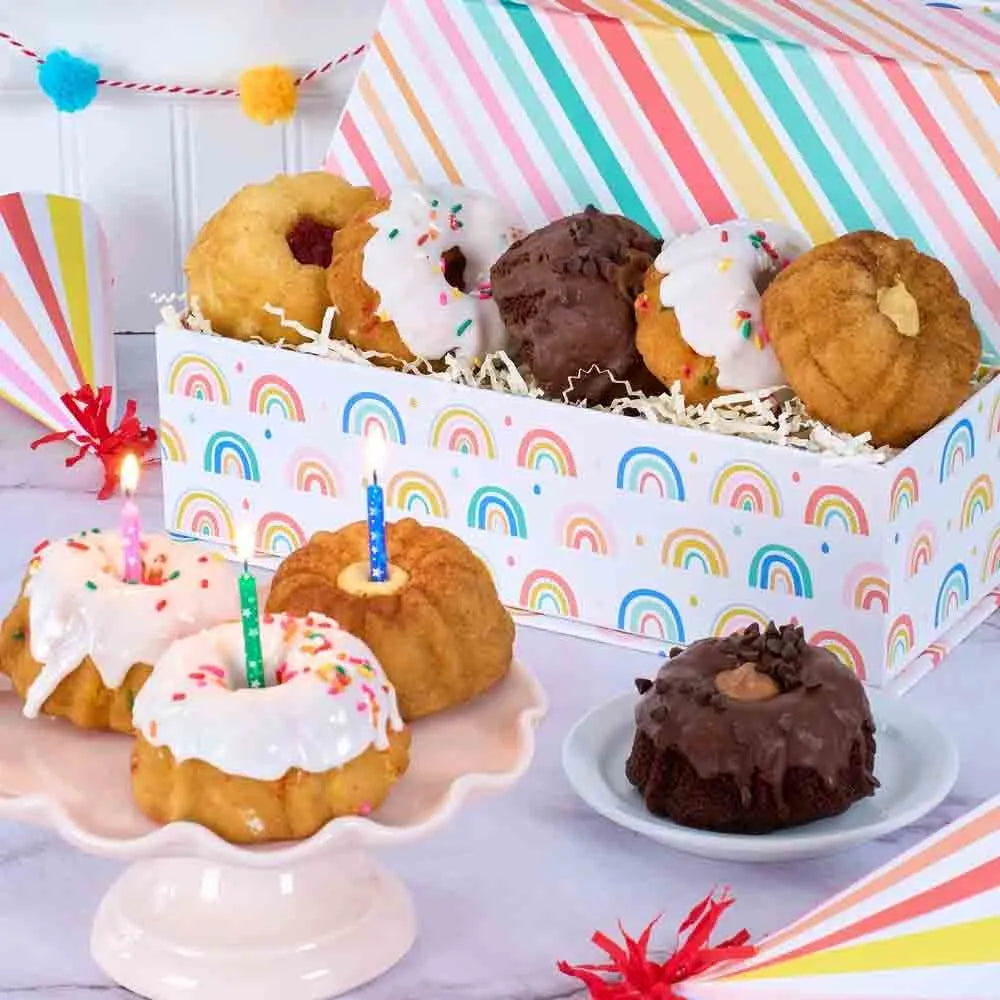 Celebrate birthdays with an assortment of bundt cakes