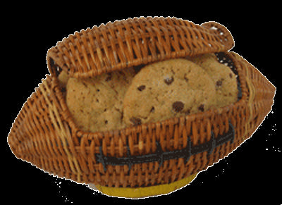 Football Cookie Basket