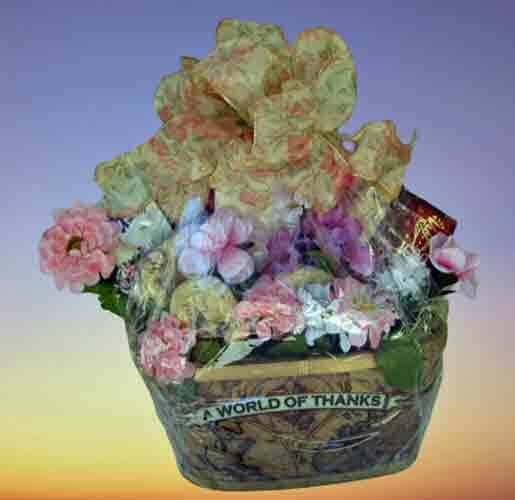 A World of Thanks Cookie Bouquet Gift Basket