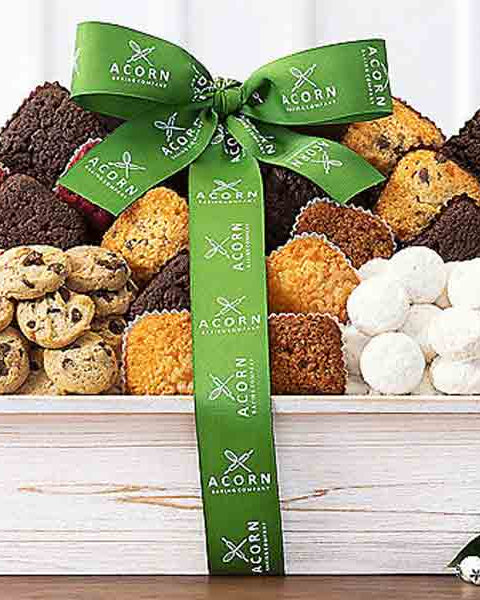 Cookies, cakes, and brownies gift basket