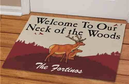Personalized Doormat - Welcome to Our Neck of the Woods