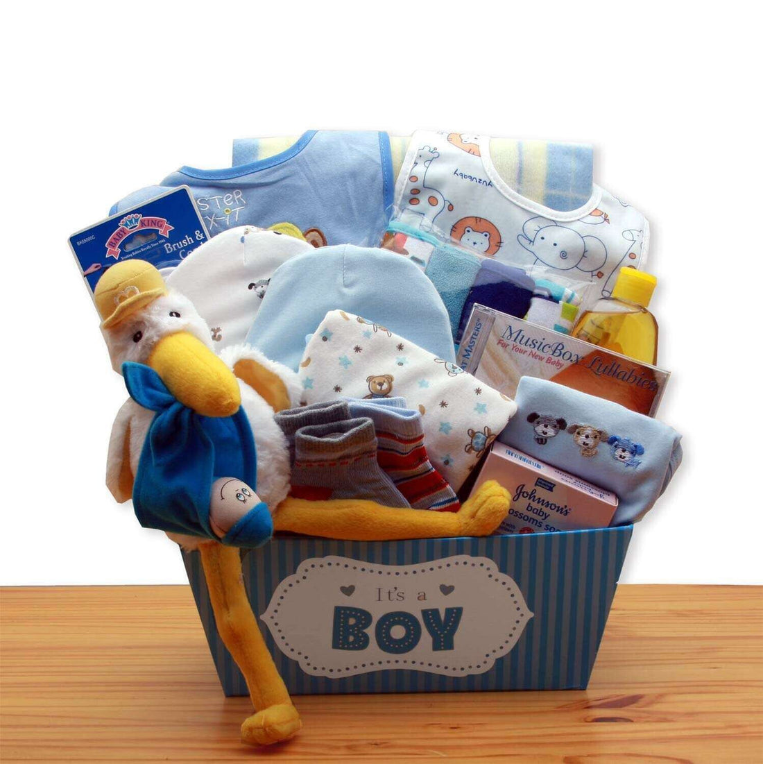 Special Delivery Baby Gift Basket - Blue or Pink