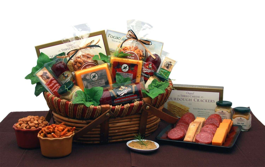 Meat and Cheese Gift Basket Favorites