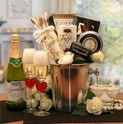 Romantic Evening For Two Gift Basket