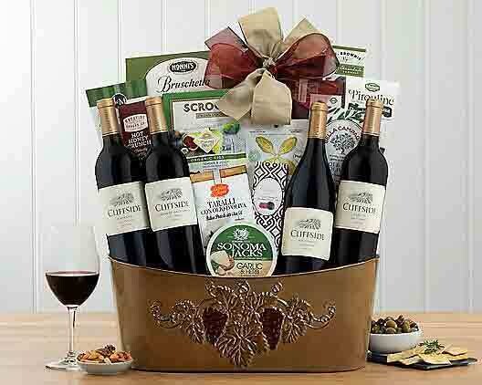 Wine Quartet Gourmet Gift Basket