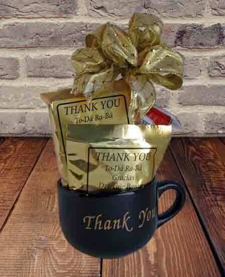 Thank You Mug with Cocoa and Cookies