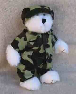 Teddy Bear Dressed in Fatigues - Military Bear