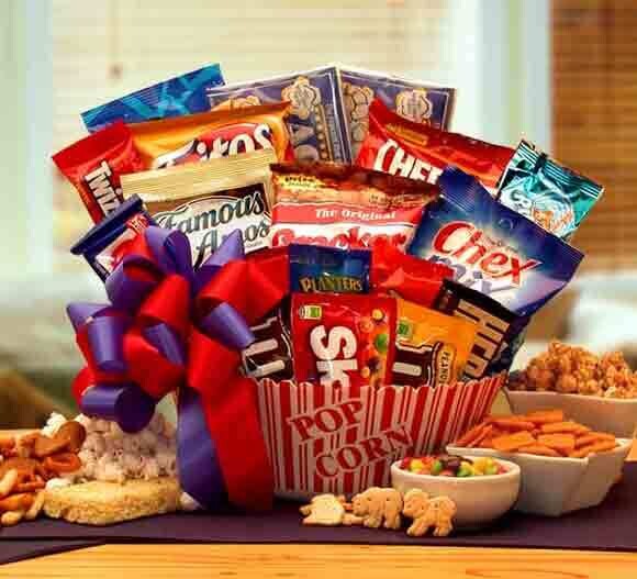 Movie Lovers Gifts -  Snack Gift Basket