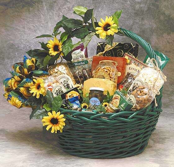 Unique Sunflower Gift Basket