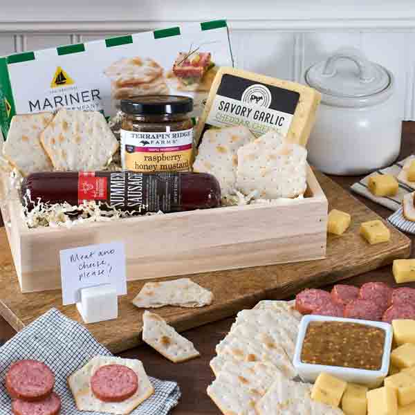 Cheese and Sausage Gift Box - Charcuterie Gift