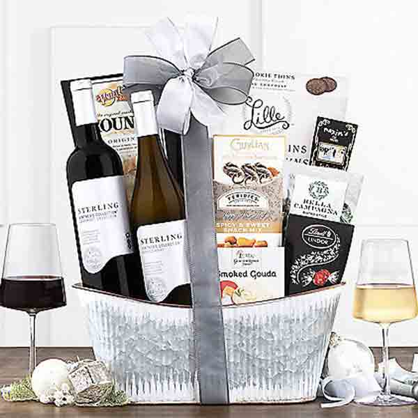 Sterling Vintner's Wine Gift Basket