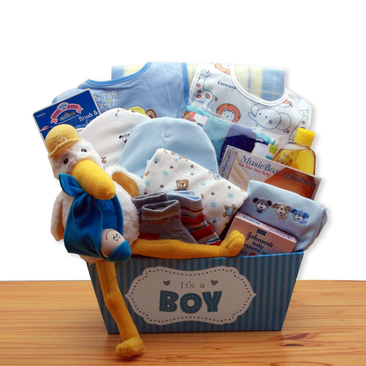 Special Delivery Baby Gift Basket – Blue or Pink