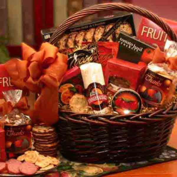 Thank you gift basket filled with gourmet sweet and savory foods is an ideal way to show your thanks to anyone.