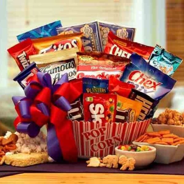 Movie Lovers Gifts -  Snack Gift Basket