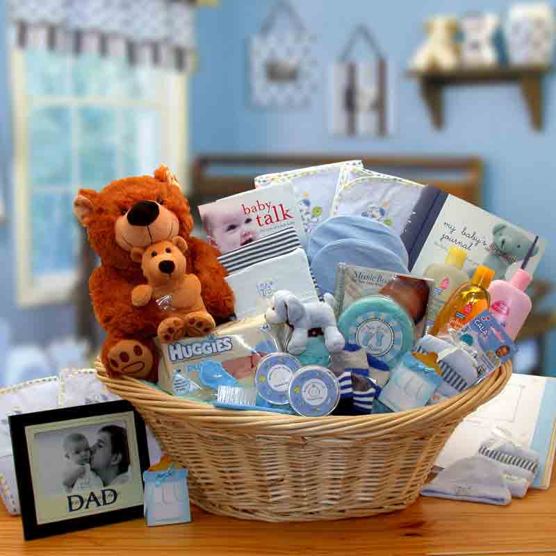 Baby Boy Gift Basket Deluxe