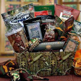 Gift box for hunter filled with gifts and goodies