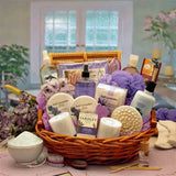 Lavender gift basket for woman.