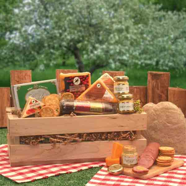 Sausage and cheese crate