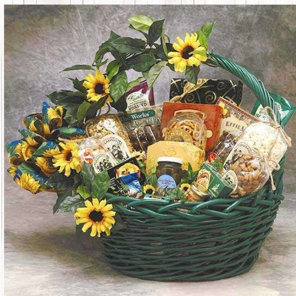 sunflower gift basket